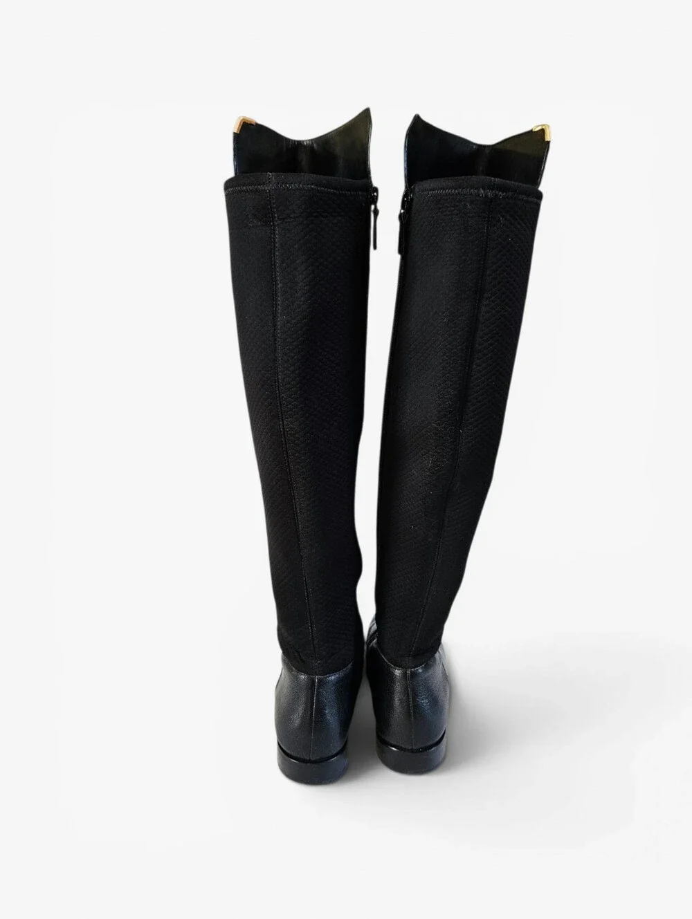 Cole Haan Duchess Over The Knee Leather Quilted Almond Toe Riding Boots 8.5